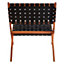 Interiors by Premier Emilo Woven Chair, Long Lasting Wood Woven Chair, Easy Cleaning Woven chair