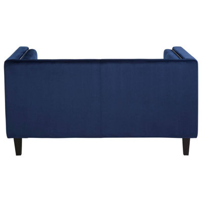Interiors by Premier Felisa Two Seater Midnight Blue Velvet Sofa