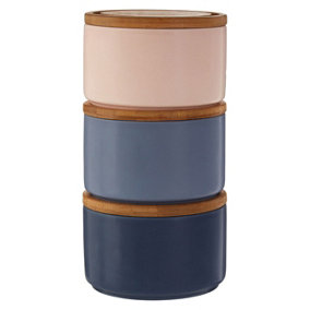 Interiors by Premier Fenwick Blue/Pink Storage Canisters