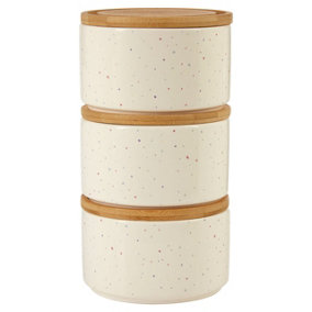Interiors by Premier Fenwick Set of 3 Stackable Canisters