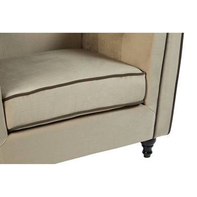 Interiors by Premier Ferris Mink Velvet Chair