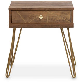 Interiors by Premier Flori One Draw Side Table