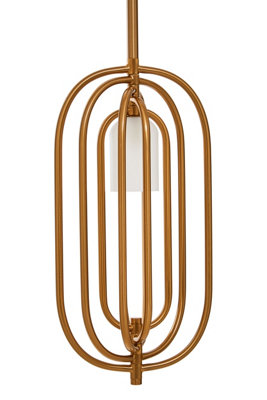 Interiors by Premier Frosted Glass Pendant Light