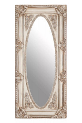 Interiors By Premier Functional Champagne Finish Oval Border Wall Mirror, Timeless Mirror For Livingroom, Elegant Modern Mirror