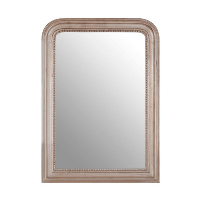 Interiors by Premier Gaia Silver Wood Wall Mirror