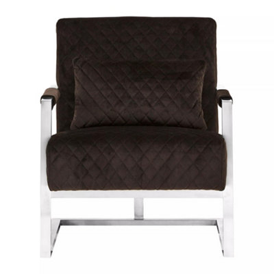 Interiors by Premier Gatsby Black Fabric Armchair