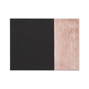 Interiors by Premier Geome Dipped Black and Rose Gold Placemats