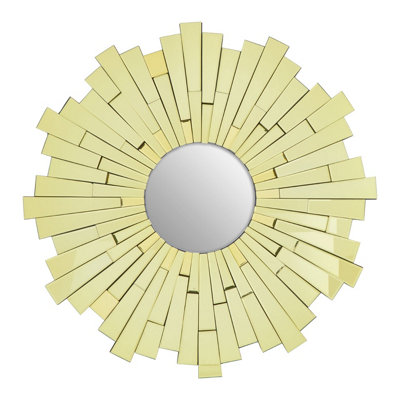 Interiors by Premier Glitzy Large Circular Wall Mirror | DIY at B&Q