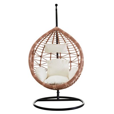 Interiors by Premier Goa Natural Rattan Effect Hanging Chair DIY