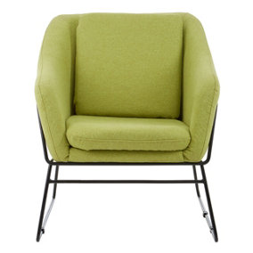Interiors by Premier Green Chair, Arm & Backrest Bedroom Velvet Chair, Stain-Resistance Dining Chair for Living Room