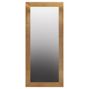 Interiors by Premier Grenoble Gold Finish Rectangular Wall Mirror