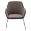 Interiors by Premier Grey Chair, Easy to Care Velvet Chair, Arm and Backrest Chair for Living Room, Space-Sufficient Lounge Room