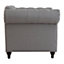 Interiors by Premier Grey Chesterfield Chair, Backrest Lounge Chair, Easy to Maintain Accent chair for Living Room