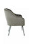 Interiors by Premier Grey Fabric Armchair, Cozy Velvet Armchair, Dining Chair for Living Room, Home, Accent Arm Chair