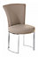 Interiors by Premier Grey Faux Leather Dining Chair, Easy to Care faux leather dining chair, Sturdy Bedroom & Lounge Chair