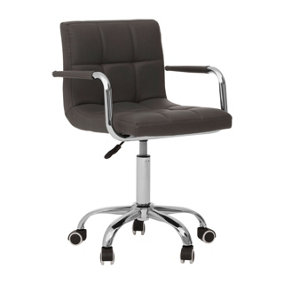 Interiors by Premier Grey Home Office Chair with Swivel Base