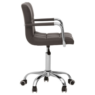 Interiors by Premier Grey Home Office Chair with Swivel Base