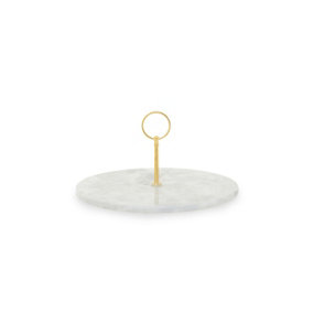 Interiors by Premier Grey Marble Cake Stand