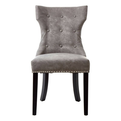 Interiors by Premier Grey Velvet Chair, Enchanting Sleep Chair, Easy to Assemble Borg Chair, Comfy Dining Chair