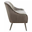 Interiors by Premier Grey Velvet Sofa with Silver Wood Legs, Easy to Maintain Velvet Corner Sofa, Stain-Resistant Dinner Sofa