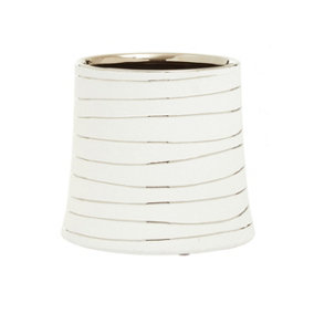 Interiors by Premier Haldis Small White Silver Ceramic Planter