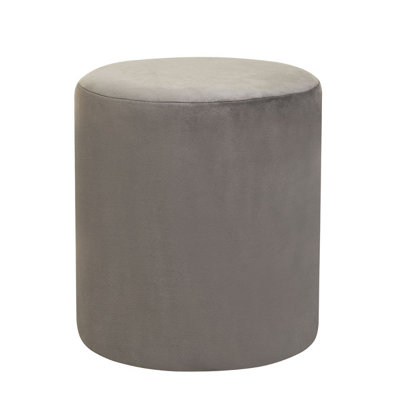 Interiors by Premier Haley Grey Round Stool DIY at B&Q