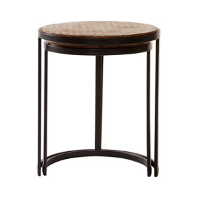 Interiors by Premier Halle Chevron Side Tables