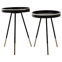 Interiors by Premier Halle Set Of 2 Side Tables