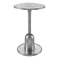 Interiors by Premier Halle Side Table with Silver Finish
