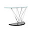 Interiors by Premier Halo Half Moon Console Table