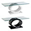 Interiors by Premier Halo O Shaped Coffee Table With Black Base