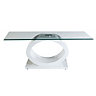 Interiors by Premier Halo O Shaped Coffee Table with White Base