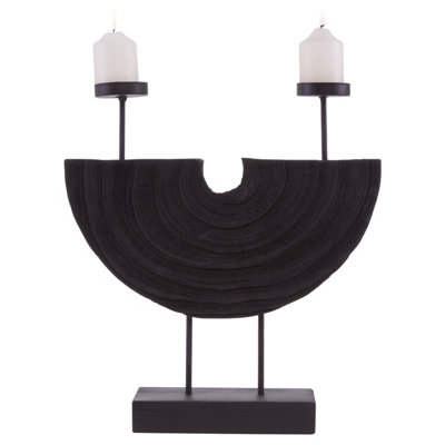 Interiors by Premier Handcrafted 2 Candle Holder, Versatile Candle Stick Holders, Candle Stand Holder, Stylish Candle Base