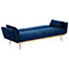 Interiors by Premier Hatton Dark Blue Velvet Sofa Bed