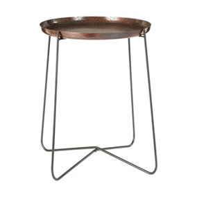 Interiors by Premier Hege Large Copper And Black Side Table
