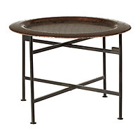 Interiors by Premier Hege Small Copper and Black Side Table