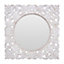 Interiors by Premier Helga Antique White Wall Mirror