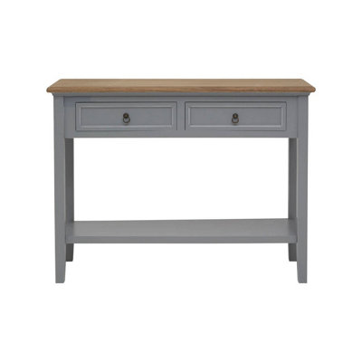 Interiors by Premier Henley Antique Grey Console Table