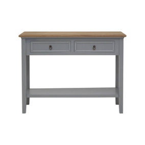Interiors by Premier Henley Antique Grey Console Table