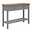 Interiors by Premier Henley Antique Grey Console Table