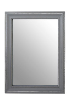 Interiors by Premier Henley Grey Wooden Frame Wall Mirror