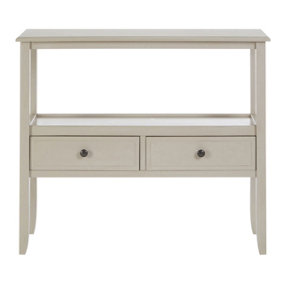 Interiors by Premier Heritage 2 Drawers Grey Console Table