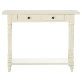 Interiors by Premier Heritage 2 Drawers White Console Table