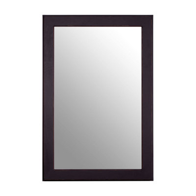 Interiors by Premier Heritage Black Wall Mirror DIY at B&Q