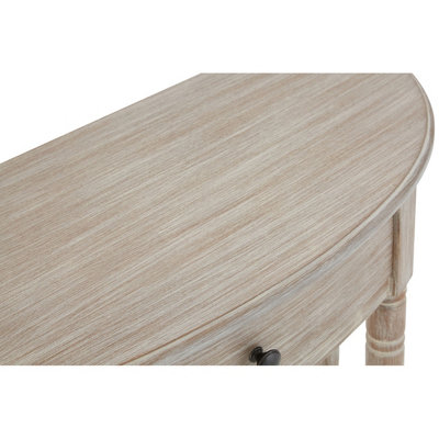 Rustic half outlet moon console table