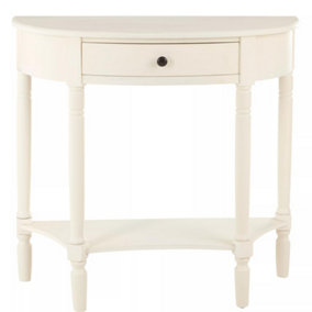Interiors by Premier Heritage One Drawer Antique White Console Table