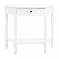 Interiors by Premier Heritage Semi Circle One Drawer Console Table