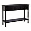 Interiors by Premier Heritage Three Drawer Vintage Black Console Table