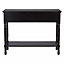 Interiors by Premier Heritage Three Drawer Vintage Black Console Table