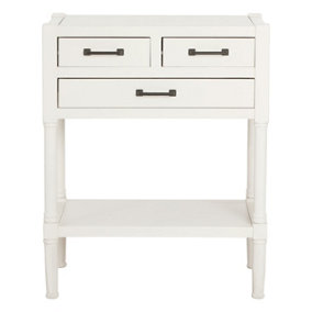 Interiors by Premier Heritage White Gloss Finish Console Table
